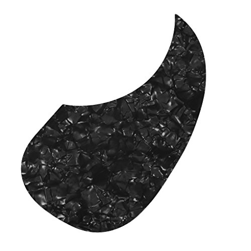 IKN guitare acoustique Pickguard forme de virgule 3M plaque à gratter en matériau celluloïd auto-adhésif, perle noire - Les Beatles, Paul McCartney, John Lennon, RIngo Starr, George Harrison IKN guitare acoustique Pickguard forme de virgule 3M plaque à gratter en matériau celluloïd auto-adhésif, perle noire – Image 3