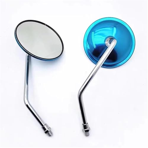 Rétroviseur de moto pour Suzuki GN125 grand angle convexe chrome 10 mm