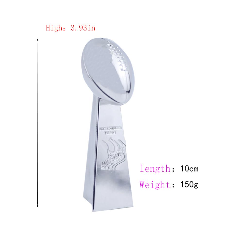 Anillo de Campeonato de los Patriots con Juego de trofeos de fantasía FFL New England Souvenirs coleccionables Regalos de Rugby para Hombres, Mujeres y papá