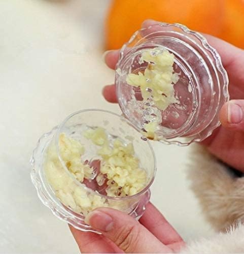 ニンニク潰し器 みじん切り にんにく絞り おろし 千切り 透明