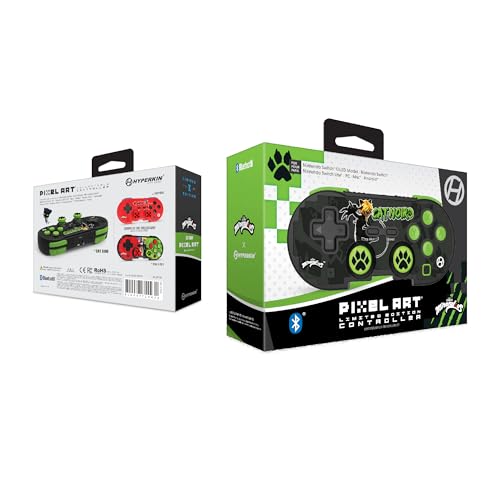 Image of Hyperkin - Limited Edition Pixel Art Bluetooth Controller - Miraculous Edition (Cat Noir) - Officially Licensed for Nintendo Switch 2 / Switch /OLED /PC /Mac /Android /Apple iOS /Steam /and more