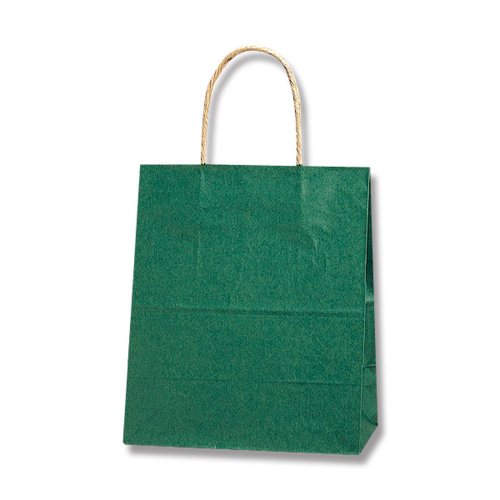 ヘイコー 手提 紙袋 25CB 21-12 未晒 クラフト グリーン 21x12x25cm 50枚
