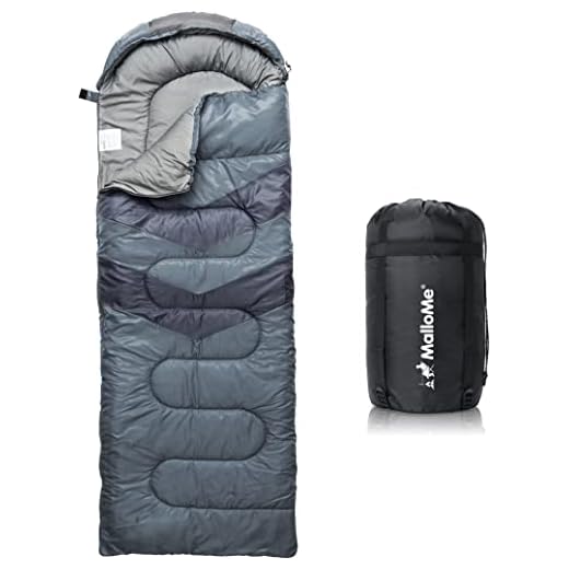 MalloMe Sleeping Bags for Adults Cold Weather & Warm - Backpacking Camping Sleeping Bag for Kids 10-12, Girls, Boys - Lightweight Compact Camping Essentials Gear Accessories Hiking Sleep Must Haves