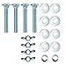 Dragon Targets Hardware Kit for AR500 Steel Gongs | 4 Carriage Bolts, 2 Spacers, 4 Wing Nuts, 8 Washers