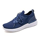 LLDG Damen Sneaker Unisex Turnschuhe Mode Laufschuhe Atmungsaktiv Sportschuhe Dämpfung rutschfeste Freizeitschuhe für Outdoor Fitness Sporthalle Low top Wanderschuhe Leichtgewicht Walkingschuhe