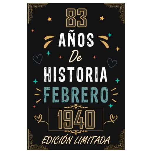 CUADERNO, 83 AÑOS DE HISTORIA FEBRERO 1940 EDICIÓN LIMITADA: Regalo de 83 cumpleaños para mujeres y hombres, ideas de 83 cumpleaños... un ... regalo de 83 cumpleaños para él/ella.