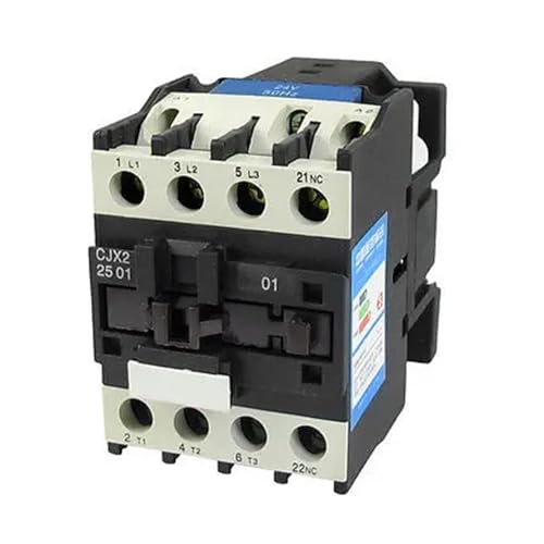 CJX2-2501 24V Coil 3P DIN Rail NC 660V 11KW Motor Controller AC Contactor