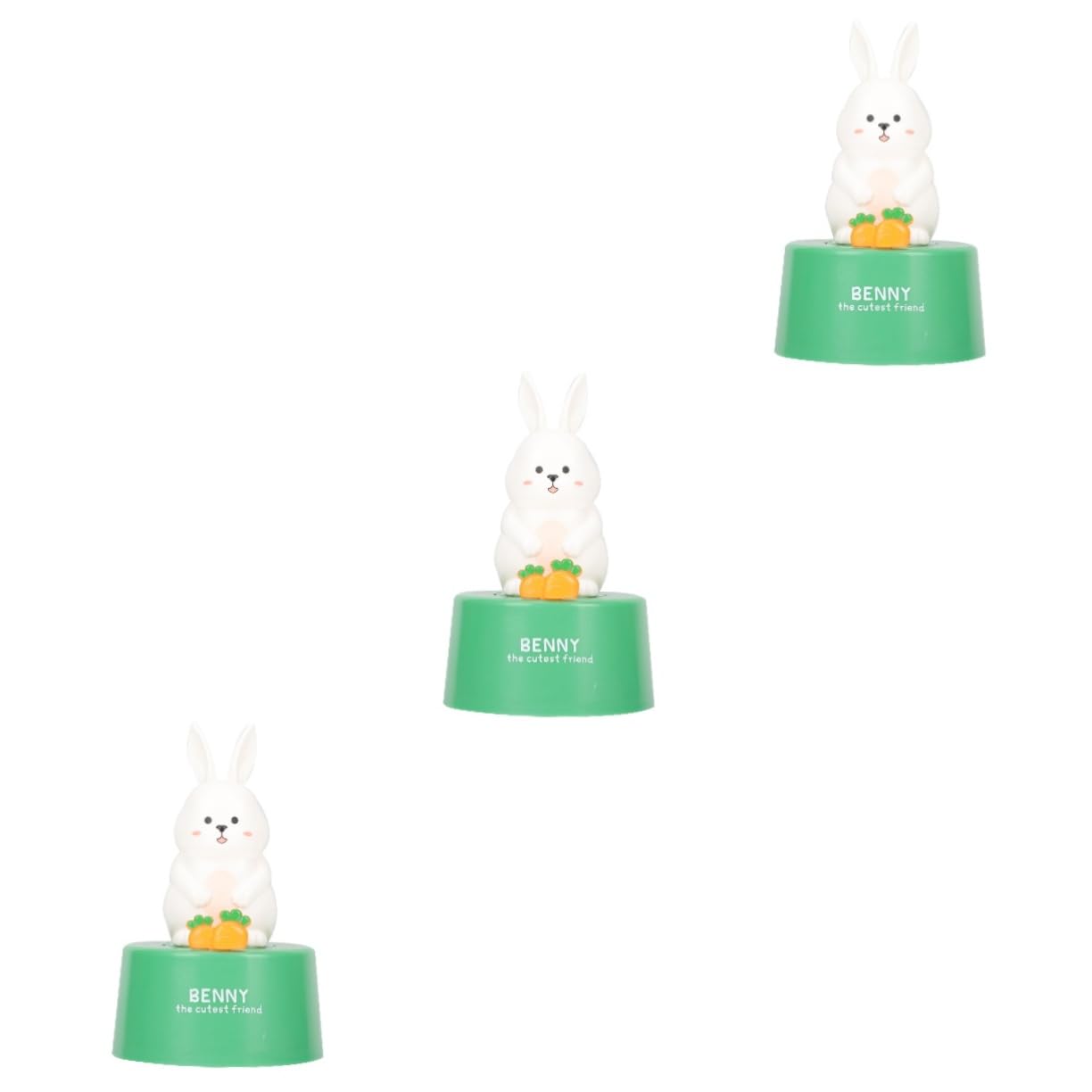 Alipis 3piezas Temporizador Mecánico De Cocina Forma De Conejo Contador para y Doméstico Práctico y