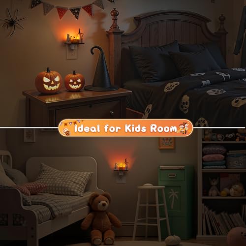L LOHAS LED Halloween Night Light,Ghost Campfire Nightlight - image 6