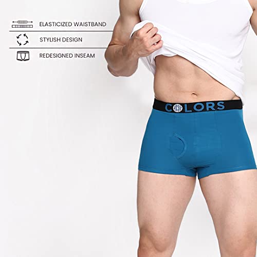 Image of RUPA FRONTLINE Colors Men's Front Open Athlefit Mini Trunks | Soft-Touch Cotton Stretch | Snug Fit | Breathable Fabric | Supporter Brief | Pack of 1