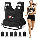 TB3C Adjustable Weighted Vest for Women - 04-10lb for Strength Training Body Weight Vest for Running Walking and Home Workouts Black
