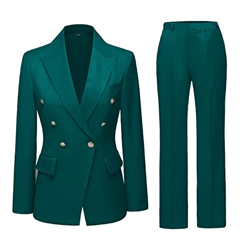 Work Pants Suit for Women 2 Piece Suits Set Business Office Blazer Jacket Long Sleeve Pant Suit Set