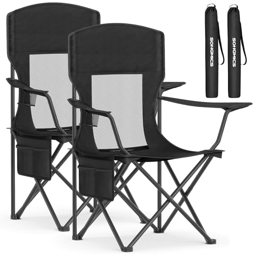 SONGMICS Breathable Camping Chairs Set