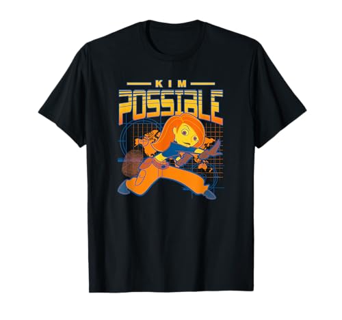 T-shirt Kim Possible Disney haut en coton respirant résistant pour éviter la décoloration