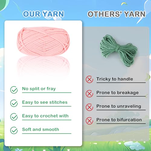 Image of StryWiin Crochet Kit for Beginners, Pink Axolotl Crochet Animal Kit with Step-by-Step Video Tutorials, DIY Beginner Crochet Kit for Adults, Ideal for Birthday and Holiday Gifts