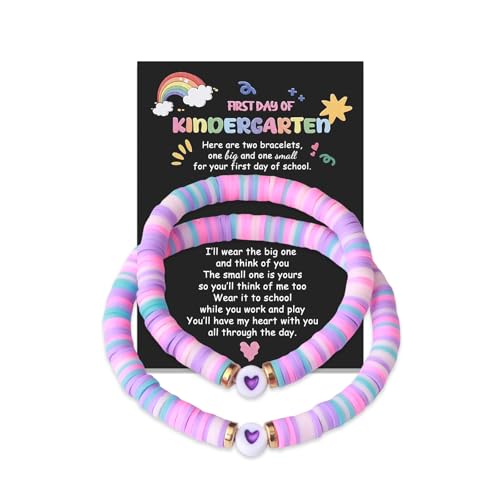 Separation Anxiety Present Back to School Bracelet Mommy and Me, First Day of Kindergarten/School Bracelet Gift