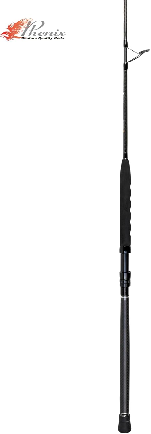 Phenix Rods Black Diamond East Coast Spinning / 7?6? / 1 PC / 15-40 LB LINE Rating/Fast Taper Action/Essex SIC Guides/Essex Reel SEAT/Phenix EVA & Carbon Fiber Handle