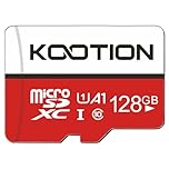 KOOTION Carte Micro SD 128 Go Carte Mémoire UHS-I Vitesse jusqu'à 100 m/s,TF Micro SDXC, T-Flash Classe 10, U1, A1 avec pour Drone/Dash Cam/Camera/Phone/Nintendo-Switch/PC/Tablet(128 Go, U1)