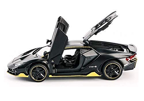 Exegi Enterprise Lamborgini Die-Cast 4 Wheel Drive Metal Car Pull Back with Openable Doors, Light, Trunk, and Music for Kids ( Multi Color ).