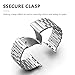 SWEES Compatible with Apple Watch Bands 46mm 45mm 44mm 42mm (Series 1/2/3), Stainless Steel Link Metal Replacement Wristband for iWatch Series 10 9 8 7 6 5 4 3 2 1 SE Men Women, Silver
