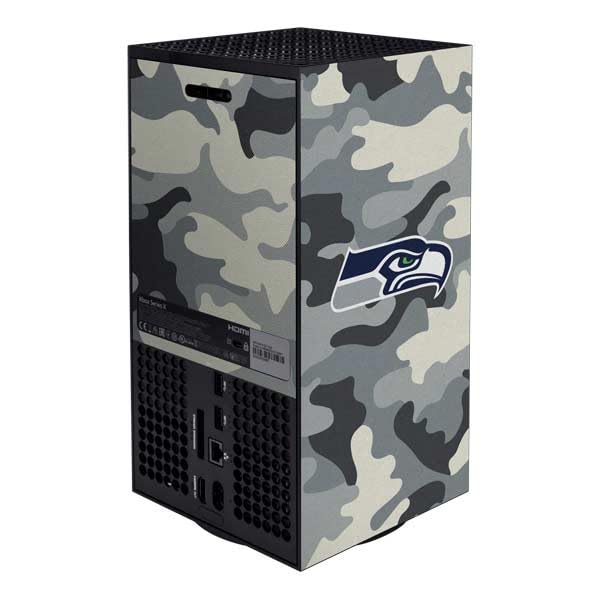 Skinit Decal Gaming Skin Compatible with Xbox Series X Bundle - Officially Licensed NFL Seattle Seahawks Camo Design