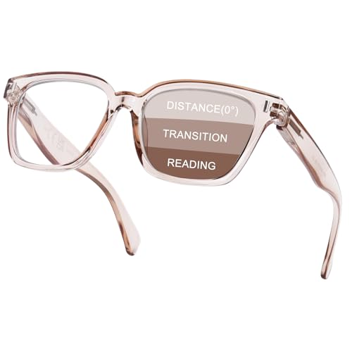 YUKANG Progressive Multifocal Reading Glasses for Women Men, Anti Glare Blue Light Blocking...