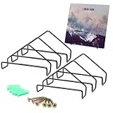 MIUUIPI Lot de 6 supports muraux en vinyle pour disques vinyles et étagères en vinyle, pour vos disques préférés ou objets de collection