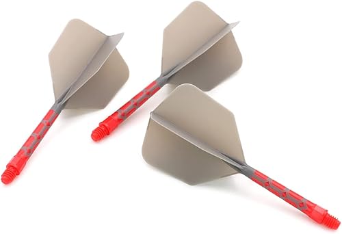 Miniatura 3 de CUESOUL ROST T19 - Astil y vuelos de dardos integrados en forma de gran ala, gris, 33mm - Di adiós a los vuelos de dardos que se caen