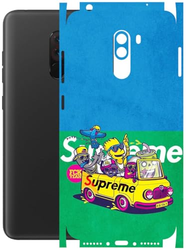 Image of AtOdds - Full Body Back Screen Guard Protector Film - Lamination Wrap Skin Sticker Compatible with Poco F1 | Scratchproof Matte Finish (Simps)