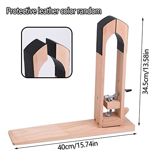 Image of Lunarm Stitching Pony Leather Stitching Pony Table Desktop Working Clamp | Beech Hardwood Stitching Pony for Leather Working Leathercraft, DIY Projects, Shoe Repair, Harness /Saddlery Work
