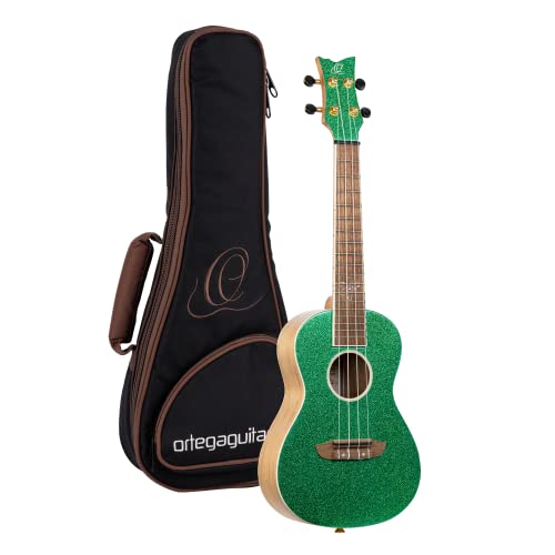 Ortega Guitars Ukulélé Concert vert – Série Element – housse Deluxe incluse – épicéa/catalpa (RUEL-MGR) - Les Beatles, Paul McCartney, John Lennon, RIngo Starr, George Harrison Ortega Guitars Ukulélé Concert vert - Série Element - housse Deluxe incluse - épicéa/catalpa (RUEL-MGR)