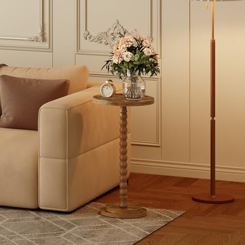 HOOBRO Small Side Table, Drink Table, Round End Table with Accent Pedestal by HOOBRO - Used condition - Image 9