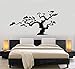 Japonais Bonsaï Arbre Naturel Décoratif Sticker Mural Vinyle Décalque Arbre Décor À La Maison Salon Chambre Décor Papier Peint Plantes 85X43Cm