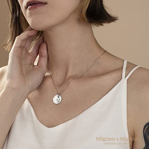 MignonandMignon Custom Coordinates Necklace, Personalized North Star Pendant, Compass Latitude Longitude Jewelry, Graduation, Gifts for Mom or Her – LCN-DC 5