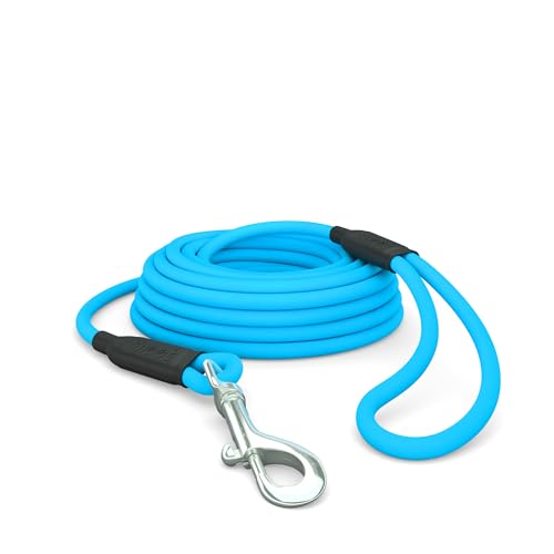 5m Schleppleine Hunde, Wasserfeste Hundeleine Rundleine mit Handschlaufe, Robuste Freilauf-Trainingsleine Cyan-Blau, bis 35kg 5m Schleppleine Hunde, Wasserfeste Hundeleine Rundleine mit Handschlaufe, Robuste Freilauf-Trainingsleine Cyan-Blau, bis 35kg