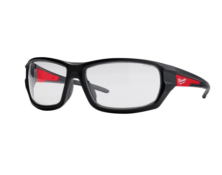 Milwaukee Performance Safety Glasses Clear Lens Anti Fog 4932471883, Black, One Size