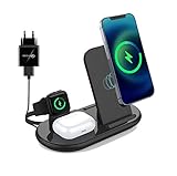 【Diseño ajustable y plegable】 El soporte del cargador inalámbrico plegable se puede utilizar en dos modos, vertical y plano. Hay tres formas de cargar teléfonos móviles: carga vertical, carga horizontal y modo de carga de tableta. Es plegable y ahorra espacio, por lo que puede usarlo en casa, oficina o viajes.