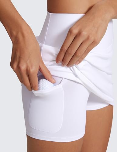 CRZ YOGA Butterlift A Line Golf Skirts for Women High Waisted Stretchy Casual Athletic Tennis Skorts with Side Pockets4