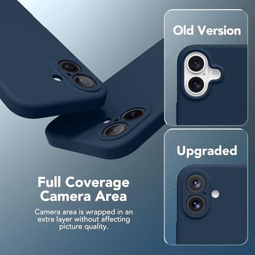 Image of Magnetic for iPhone 16 Plus Case, Compatible with MagSafe, [Full Camera Protection][Screen Protector] Silicone Shockproof Protective Phone Case for iPhone 16 Plus 6.7 inch, Cobalt Blue