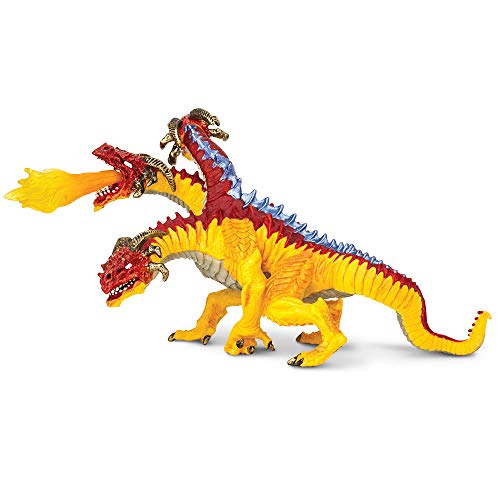 Dragón de Fuego | Colección de Dragones | Figura de Dragón Pintada a Mano | No tóxica y libre de BPA | Adecuada para niños de 3 años en adelante | Safari Ltd