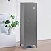 FURNITURE-R France - Armario de metal con cierre de llave, 3 compartimentos...