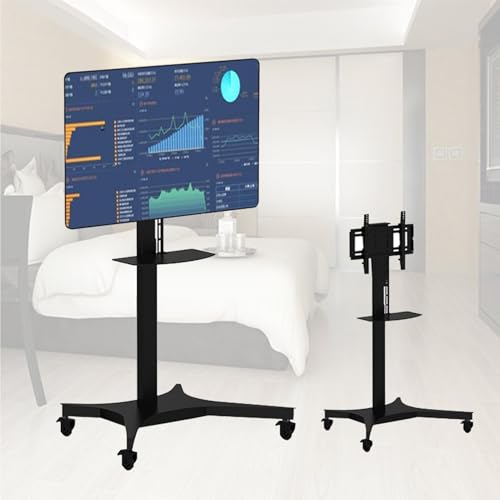 Soporte de TV motorizado para 32-65 pulgadas con ruedas