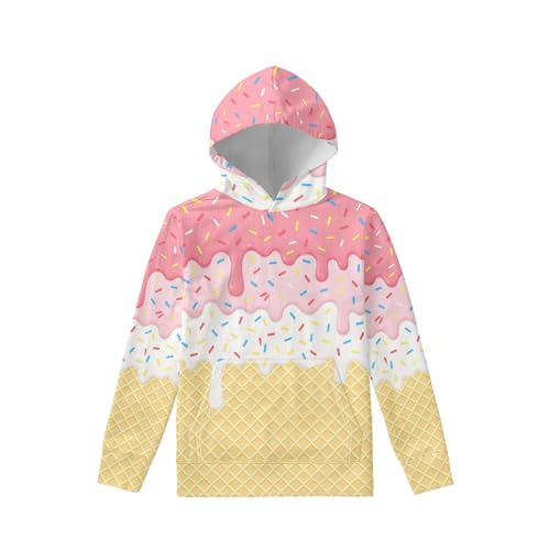 Image of Coloranimal Unisex Girls and Boys Long Sleeve Hoodies Hoody Athletic Pullover Sweatshirts Tops Age 6-16year