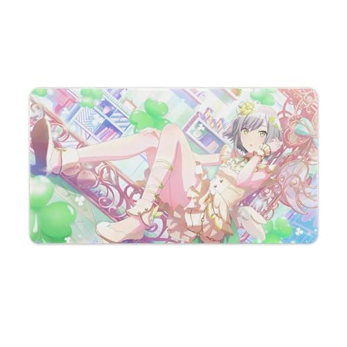 日野森志? マウスパッド ゲーミング マウスパッド 大型 可愛い 超大型 薄い デスクマット ゲーミング テーブルマット キーボードパッド 大判 滑り止め 変形や破損を防ぐ 防水 大きいサイズ かわいい おしゃれ 電子部 40X75cm