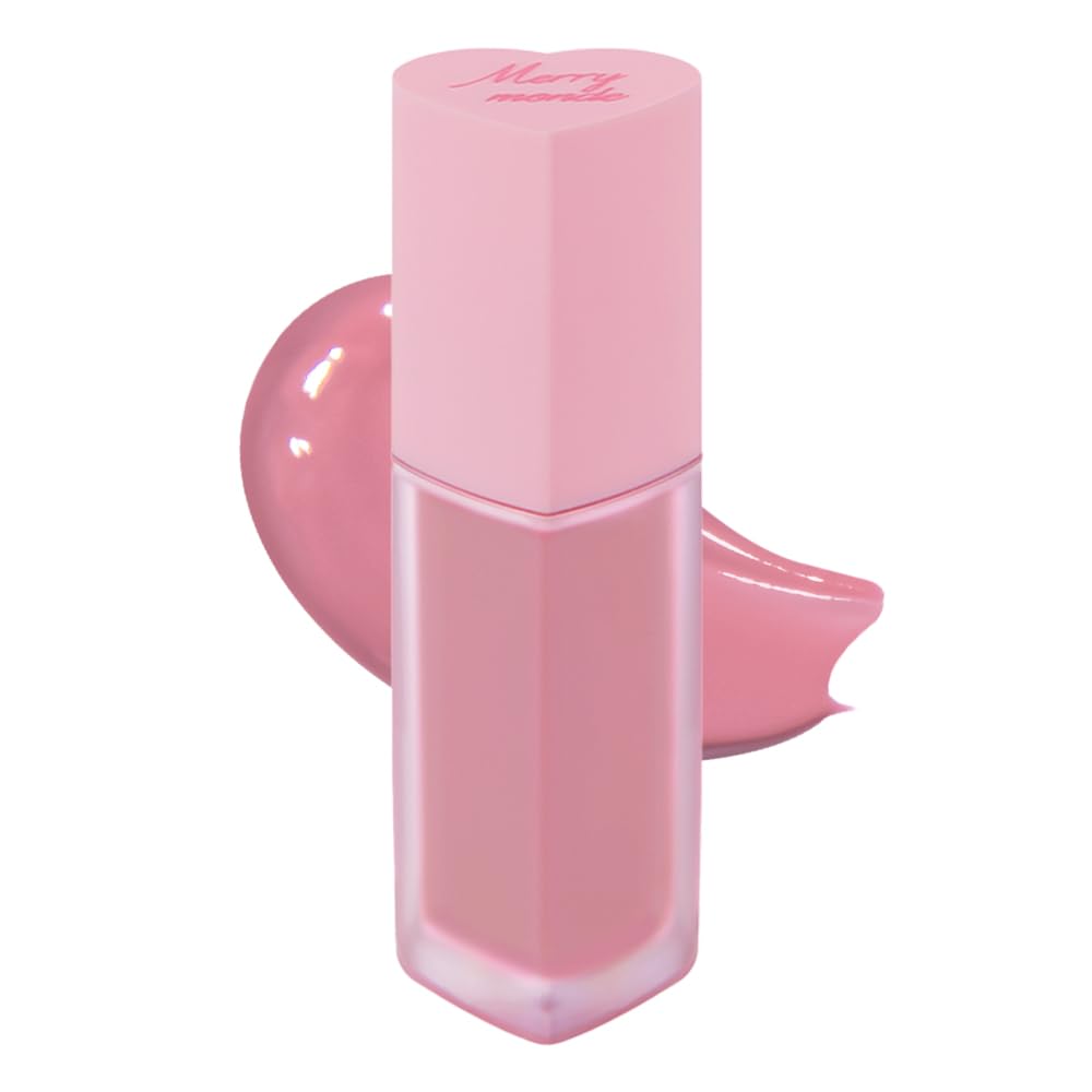 Merry Monde Milk Heart Tint Trip and Cheek 5g Korean Cosmetics (Mute Milk))
