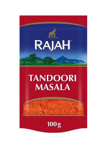 Rajah Spices Tandoori Masala Seasoning | Tandoori Seasoning Powder | Tandoori Rub | Tandoori Marinade | Tandoori Spice Mix | Tandoori Curry (100G)
