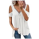 【Material】weich und bequem. Die Kombination aus Polyester macht dieses Top sehr weich, dehnbar, dünn und bequem. Hautfreundlich, superweich, leicht, atmungsaktiv und angenehm zu tragen.➤➤➤t-shirt damen bluse damen damen weste damen yoga blusen für damen t shirt frauen t shirt damen longshirt damen top damen shirt damen umstandsmode oversize shirt damen oberteile damen sommer damen tank top tshirt oberteile damen t-shirts für damen.