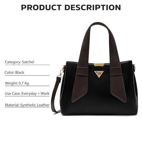 Image of Lavie Signature Women's Nashville 3C Satchel Handbag | Satchel Bag for Work | Ladies Purse | Stylish Shoulder Bag | Gift For Women