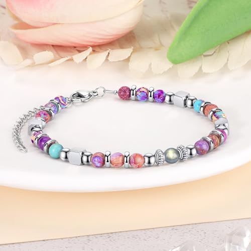 Image of JoycuFF Teen Jewelry Bracelets for Teen Teenage Gifts Ideas Trendy Stuff, 6 8 9 10 11 12 13th 16 Year Old Birthday East Christmas Gifts