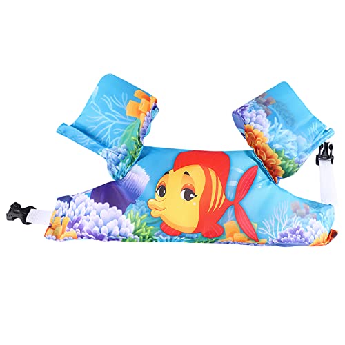 Restokki Swim Vest Kids arm floaties 34×16×15 Goldfish Pattern Kids Children Inflatable Safety Swimming Training Vest Floating Sleeves